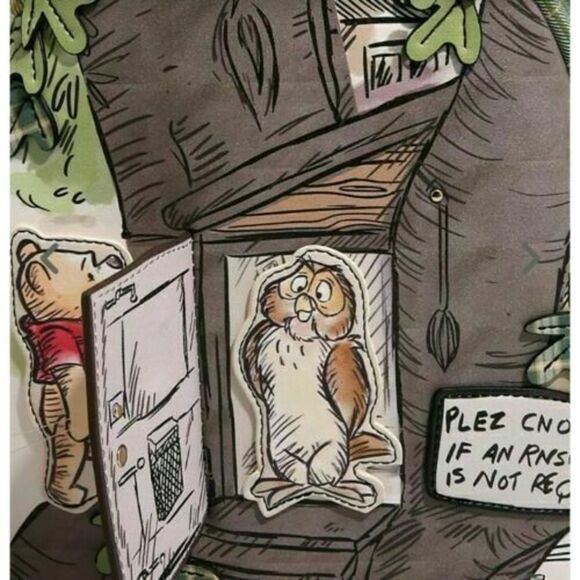 Danielle Nicole Disney Winnie the Pooh Owl's House Figural Mini Backpack Bag NEW - Picture 2 of 6